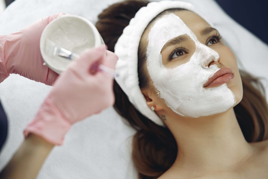 woman facial peels for large pores